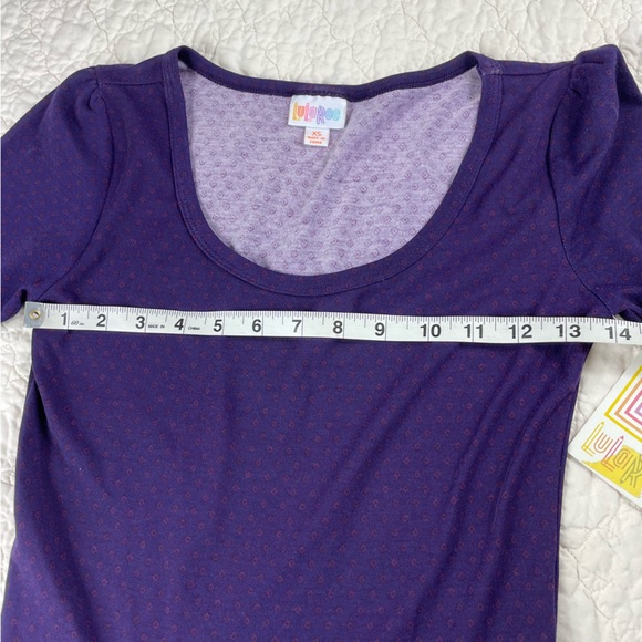🔥NWT Lularoe Nicole Fit Purple Flare Skirt Stretch Women’s Size XS - Picture 12 of 14